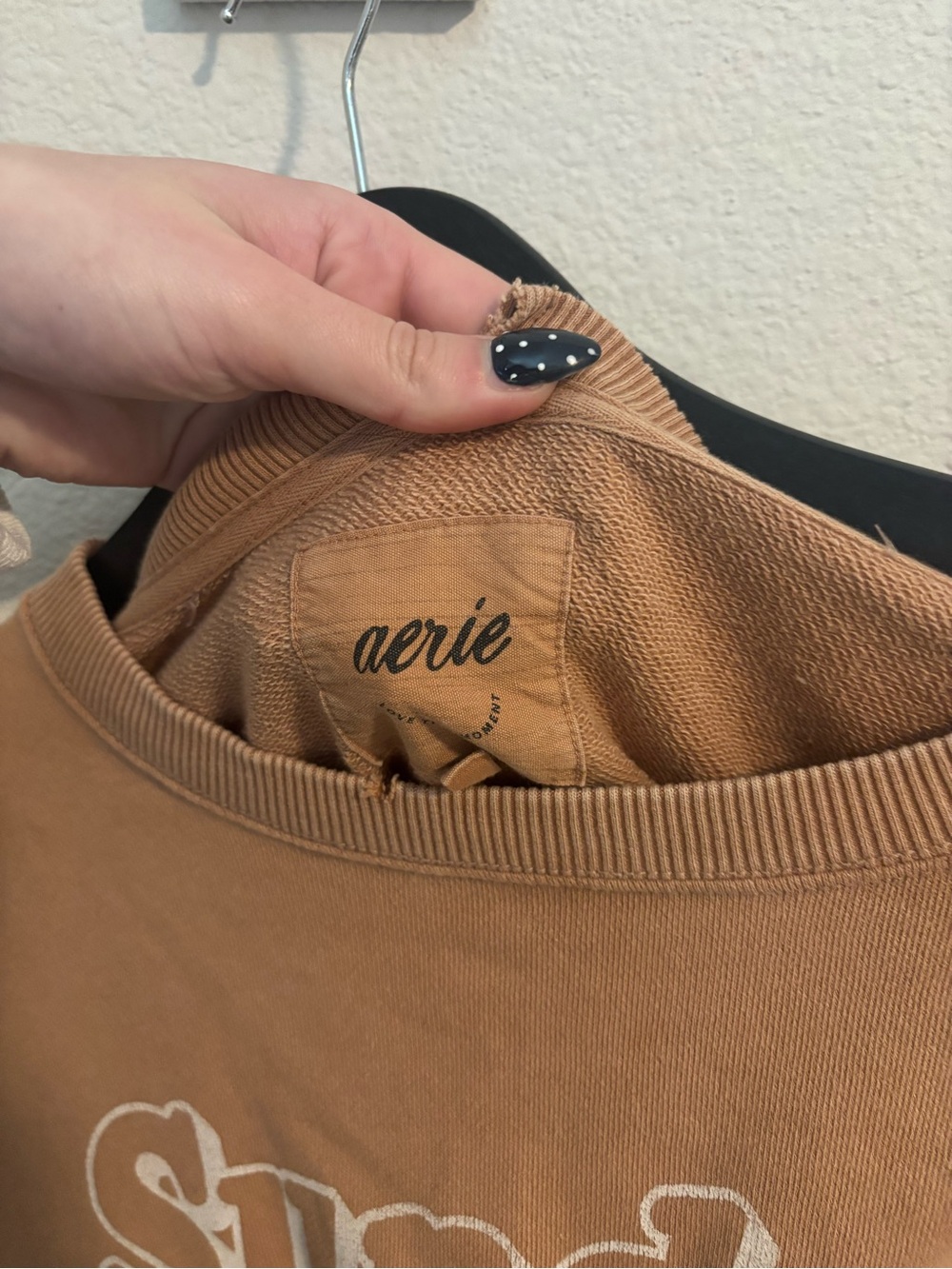 Aerie Chill Crew Sweatshirt Sunday Scaries - Picture 3 of 5